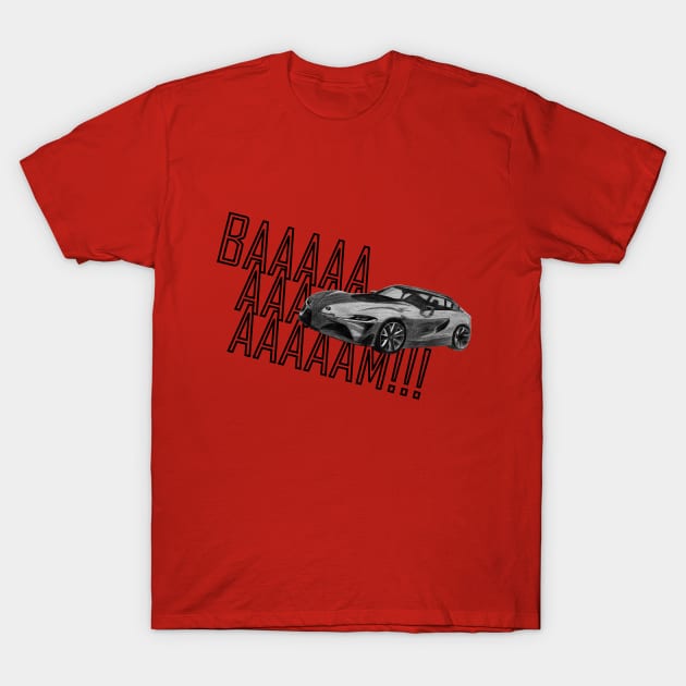 Super car BAM, Muscle Car BAM T-Shirt by The world through children's eyes